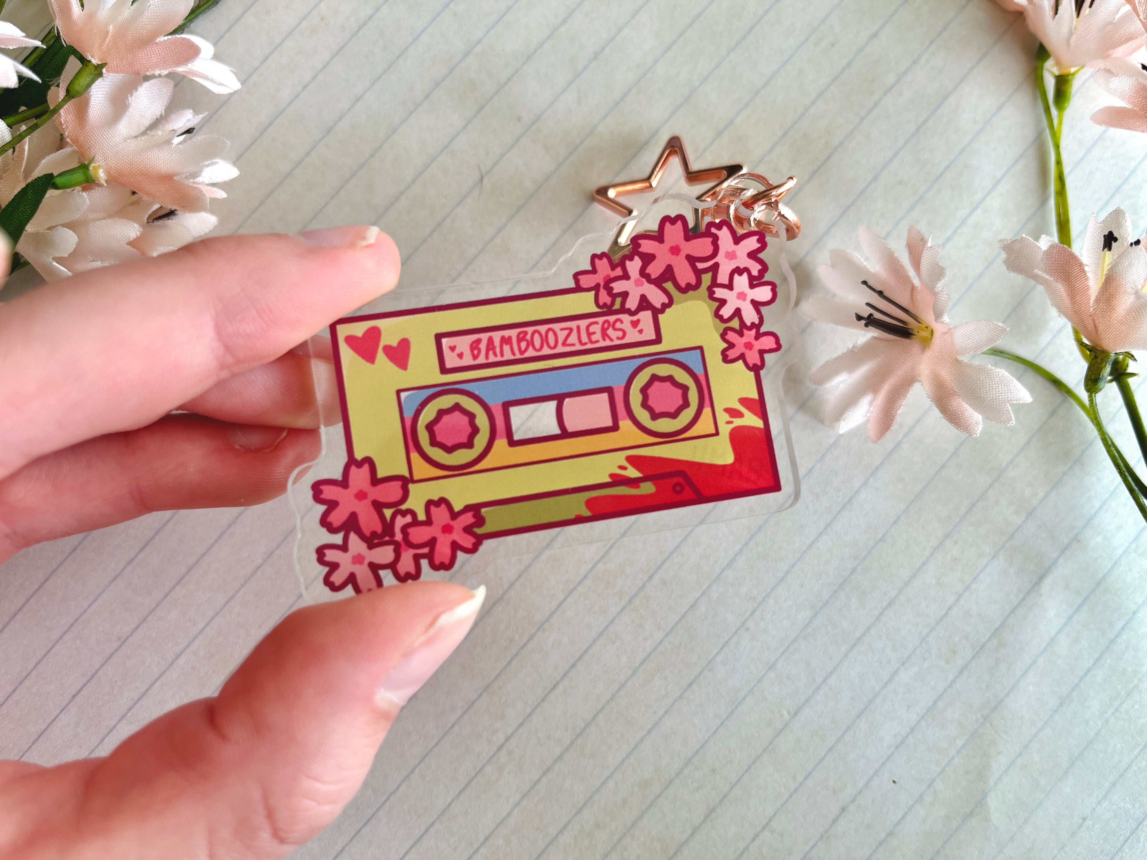 Bamboozlers Cassette Tape Acrylic Keychain