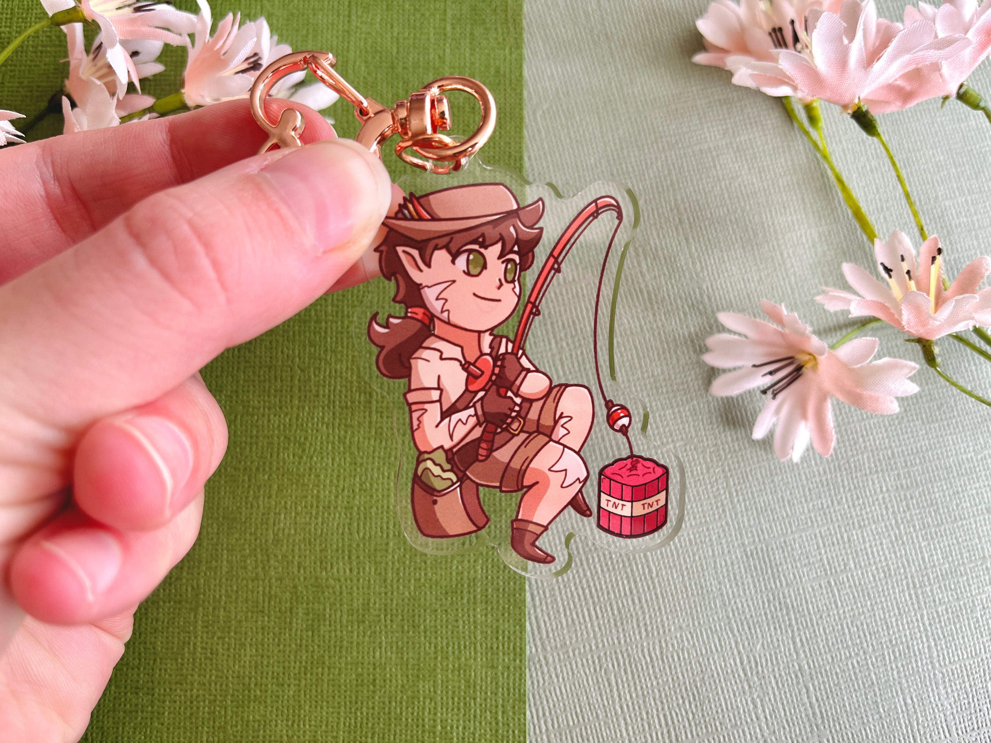 Scar Fishing Acrylic Keychain