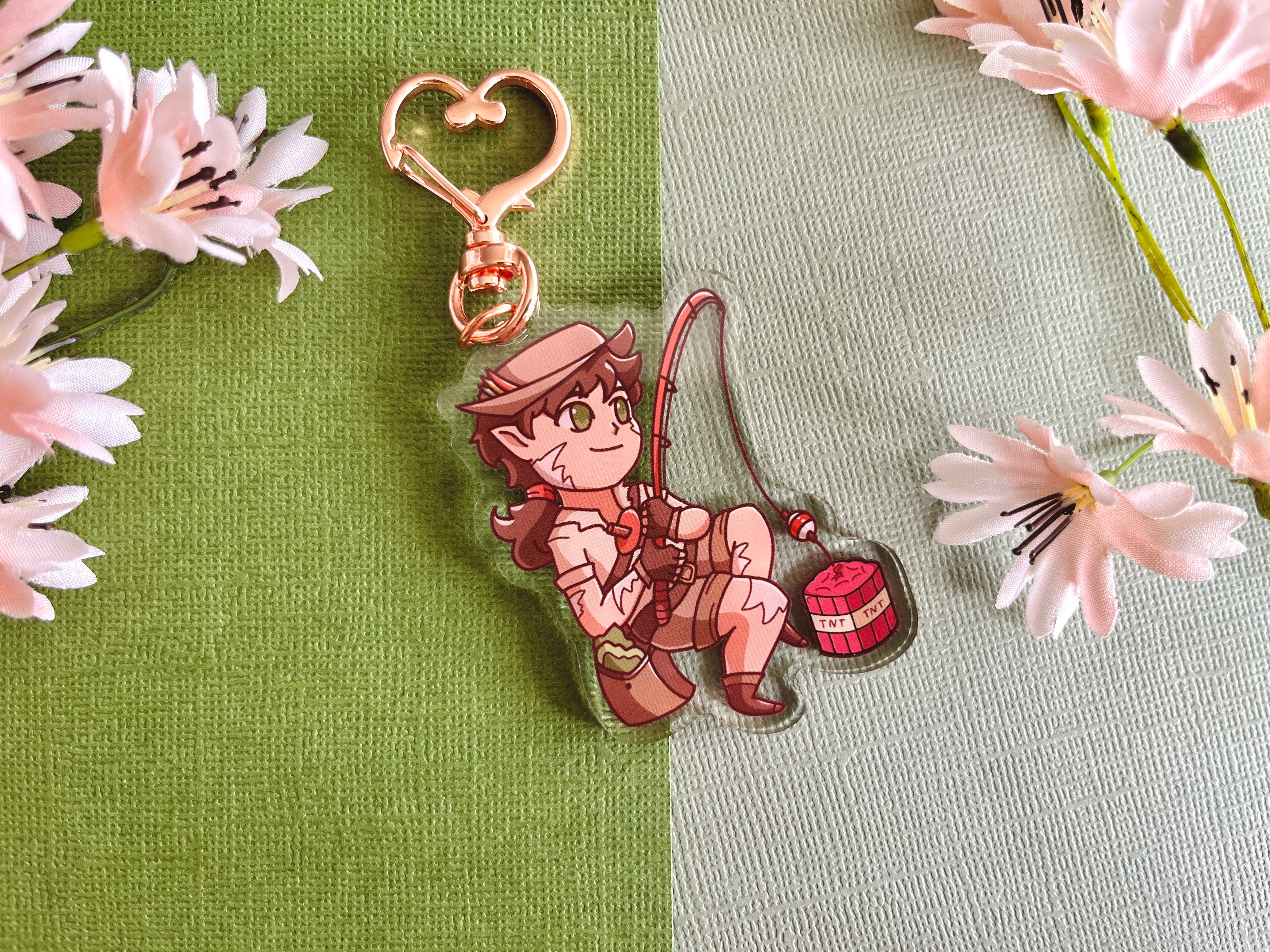 Scar Fishing Acrylic Keychain