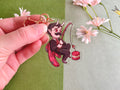 Mustache Fishing Acrylic Keychain
