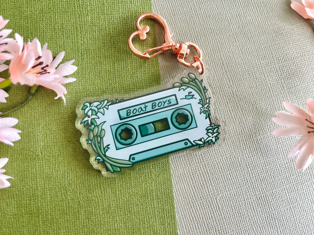 Boat Boys Cassette Tape Acrylic Keychain