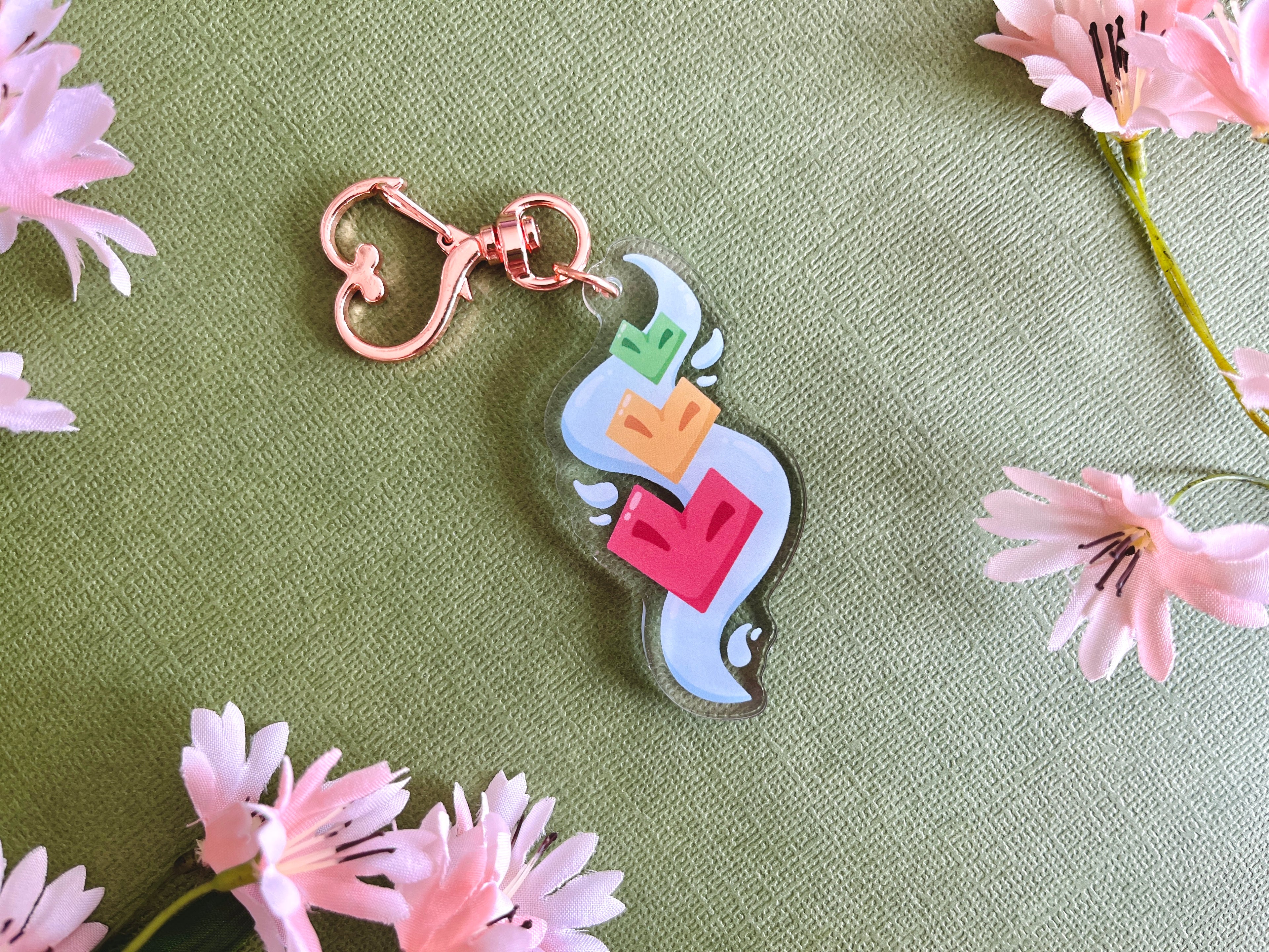 Life Hearts Acrylic Keychain