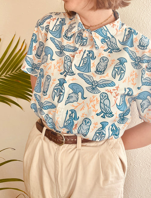 Athena Short-Sleeved Button-Up Shirt