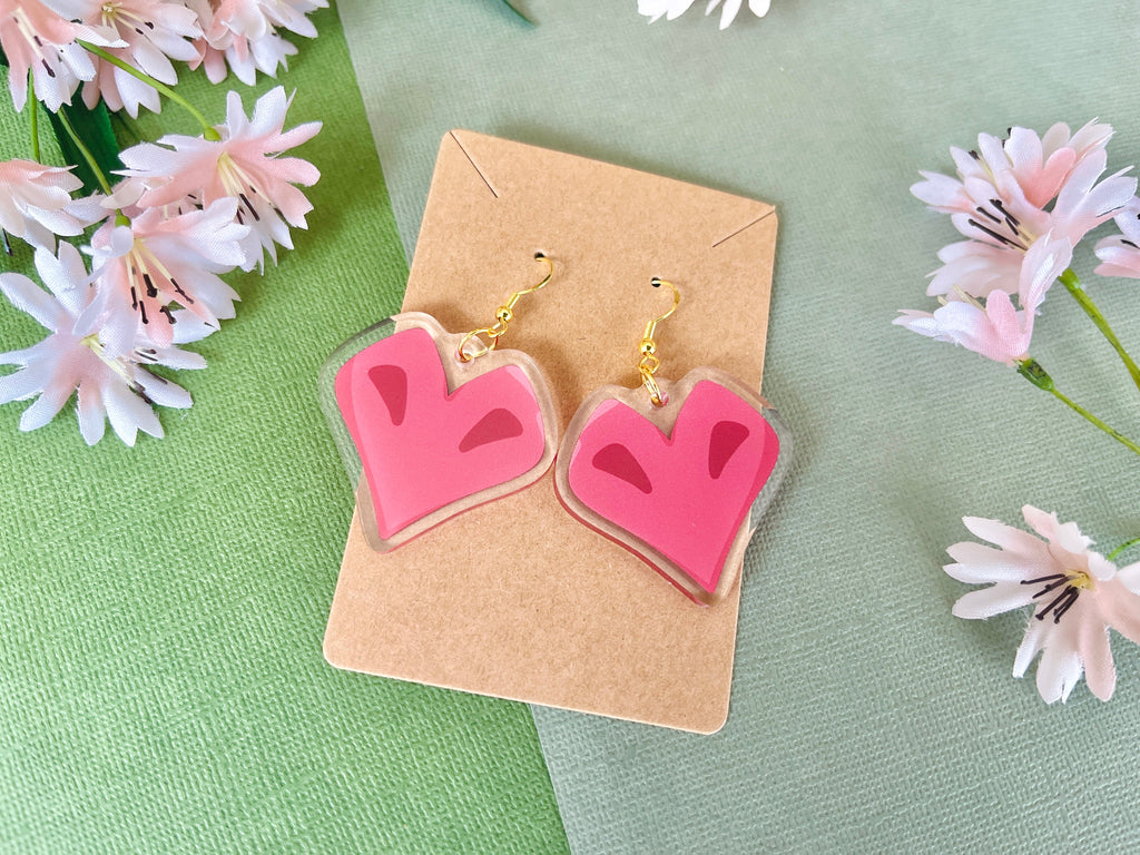 Hardcore Heart Acrylic Earrings