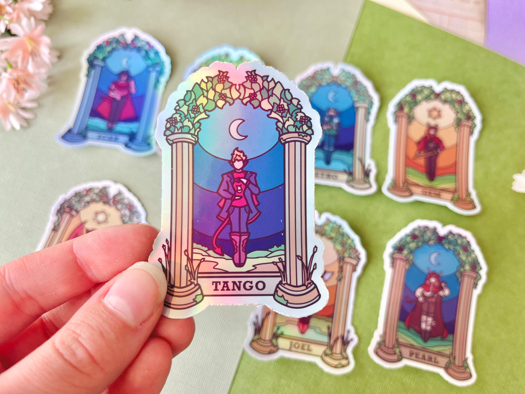 Life Characters Holographic Stickers