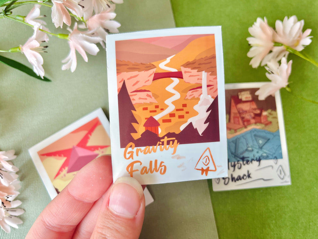 Gravity Polaroids Pt 1. Location Vinyl Stickers