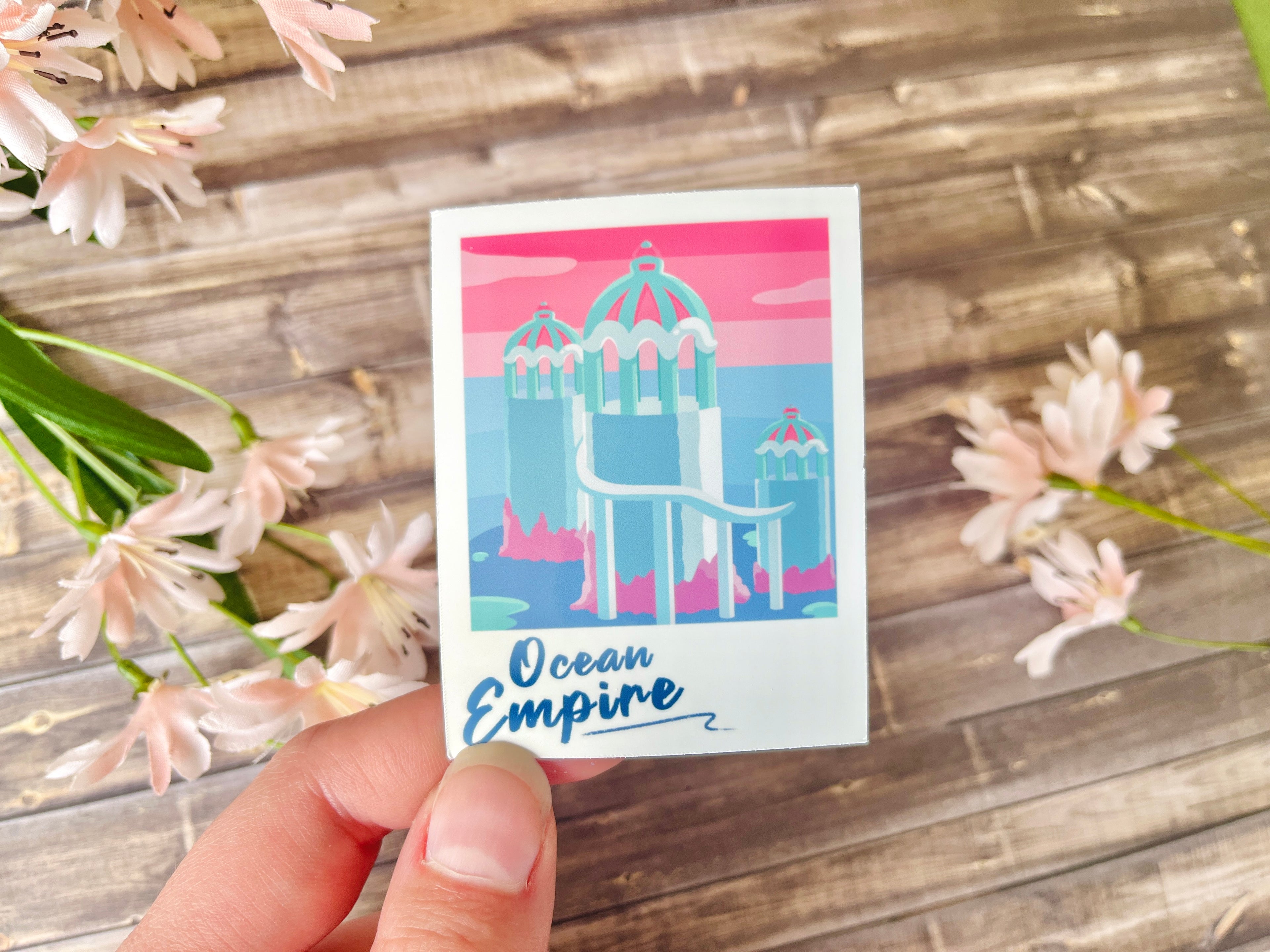 Ocean Empire Polaroid Vinyl Sticker