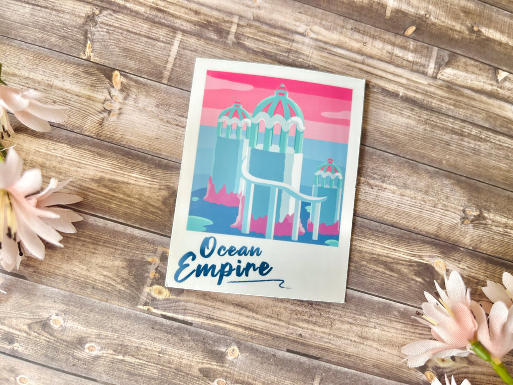 Ocean Empire Polaroid Vinyl Sticker