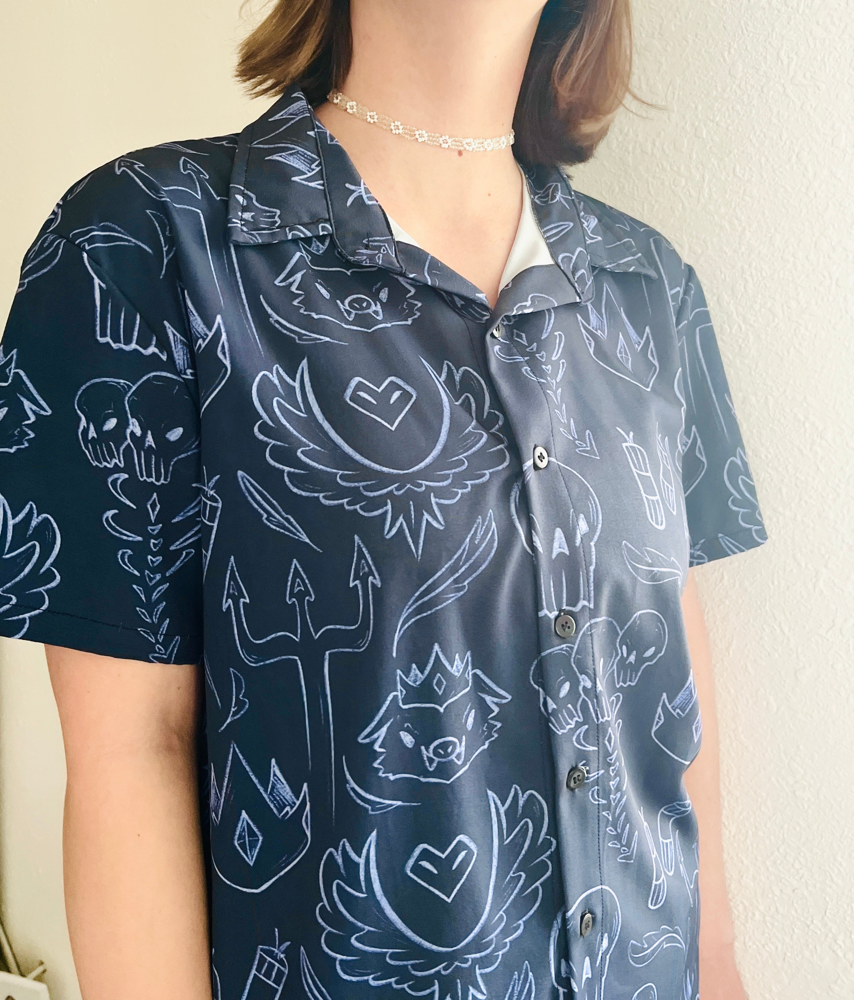 Doomsday Short-Sleeved Button-Up Shirt