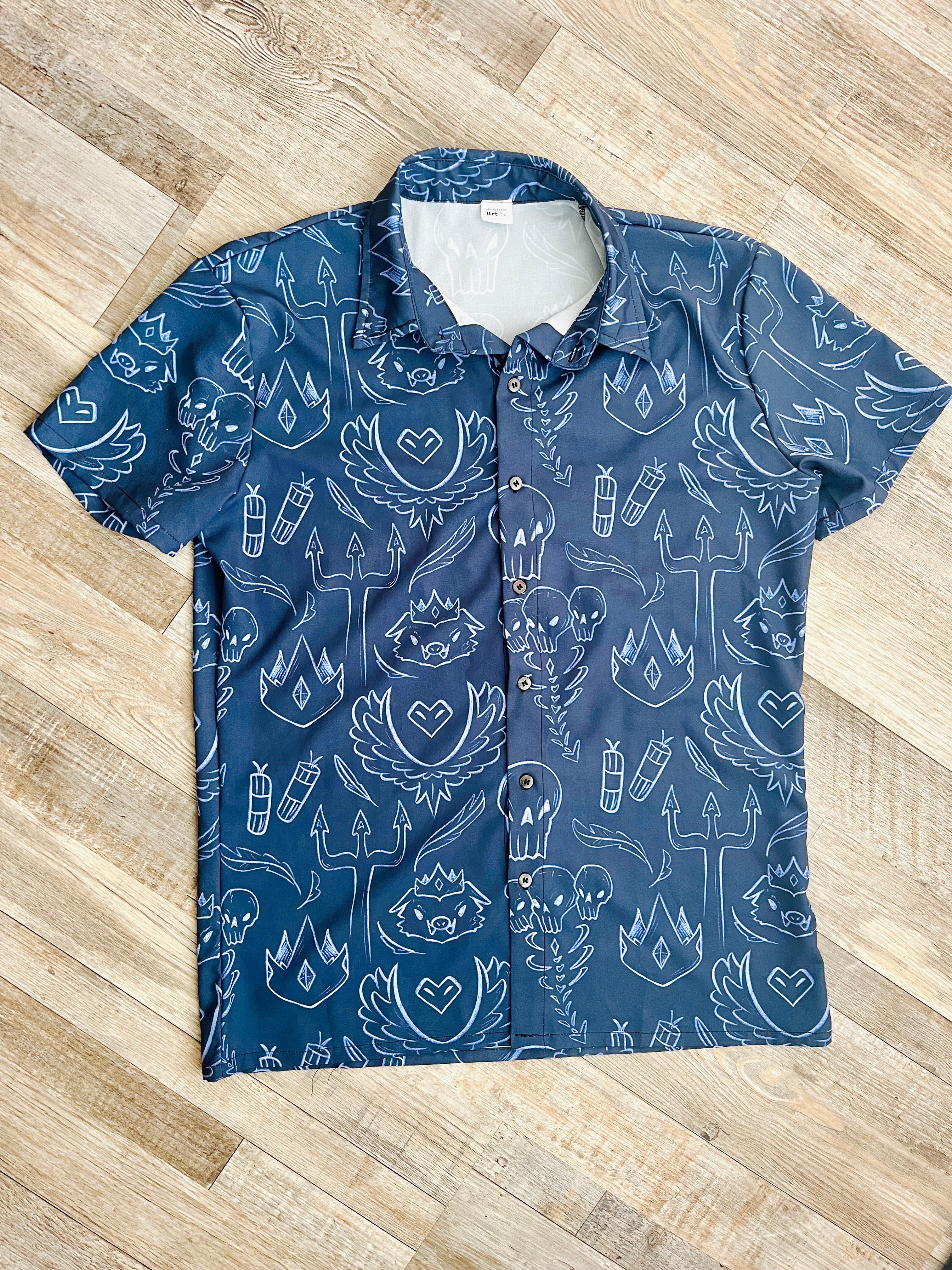 Doomsday Short-Sleeved Button-Up Shirt