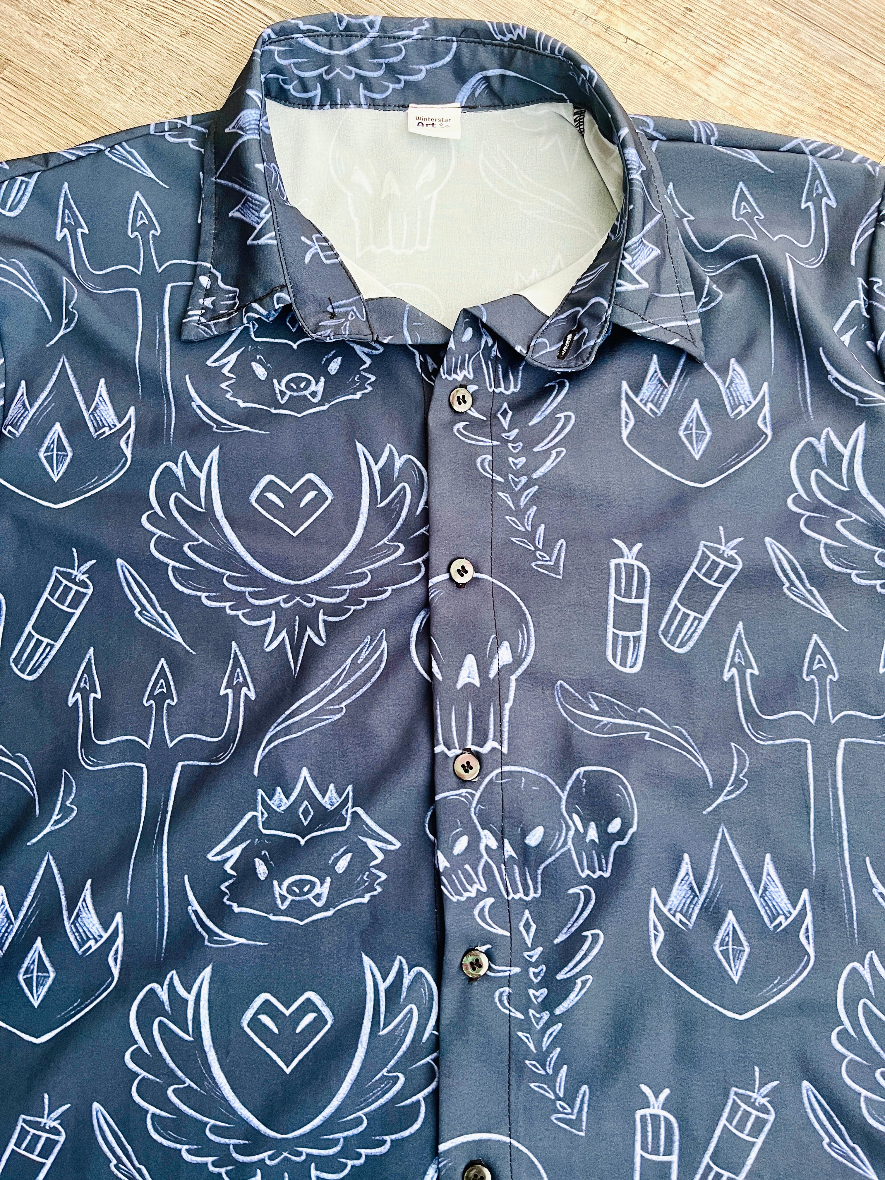 Doomsday Short-Sleeved Button-Up Shirt