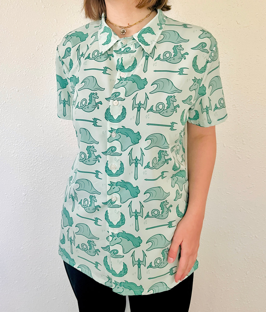 Poseidon Short-Sleeved Button-Up Shirt