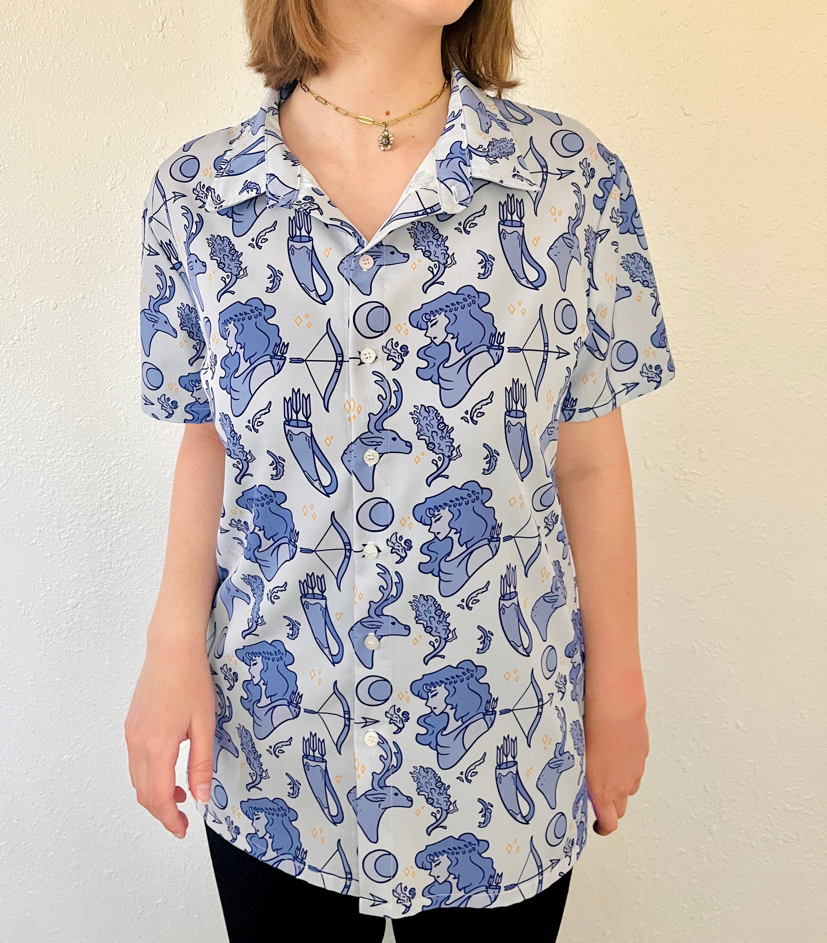 Artemis Short-Sleeved Button-Up Shirt