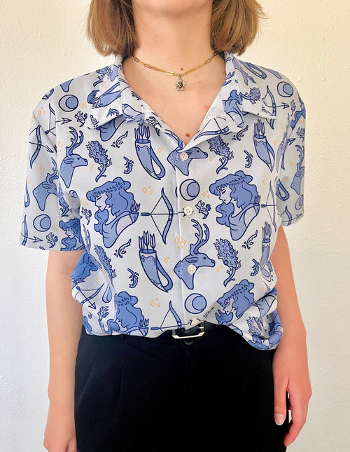 Artemis Short-Sleeved Button-Up Shirt