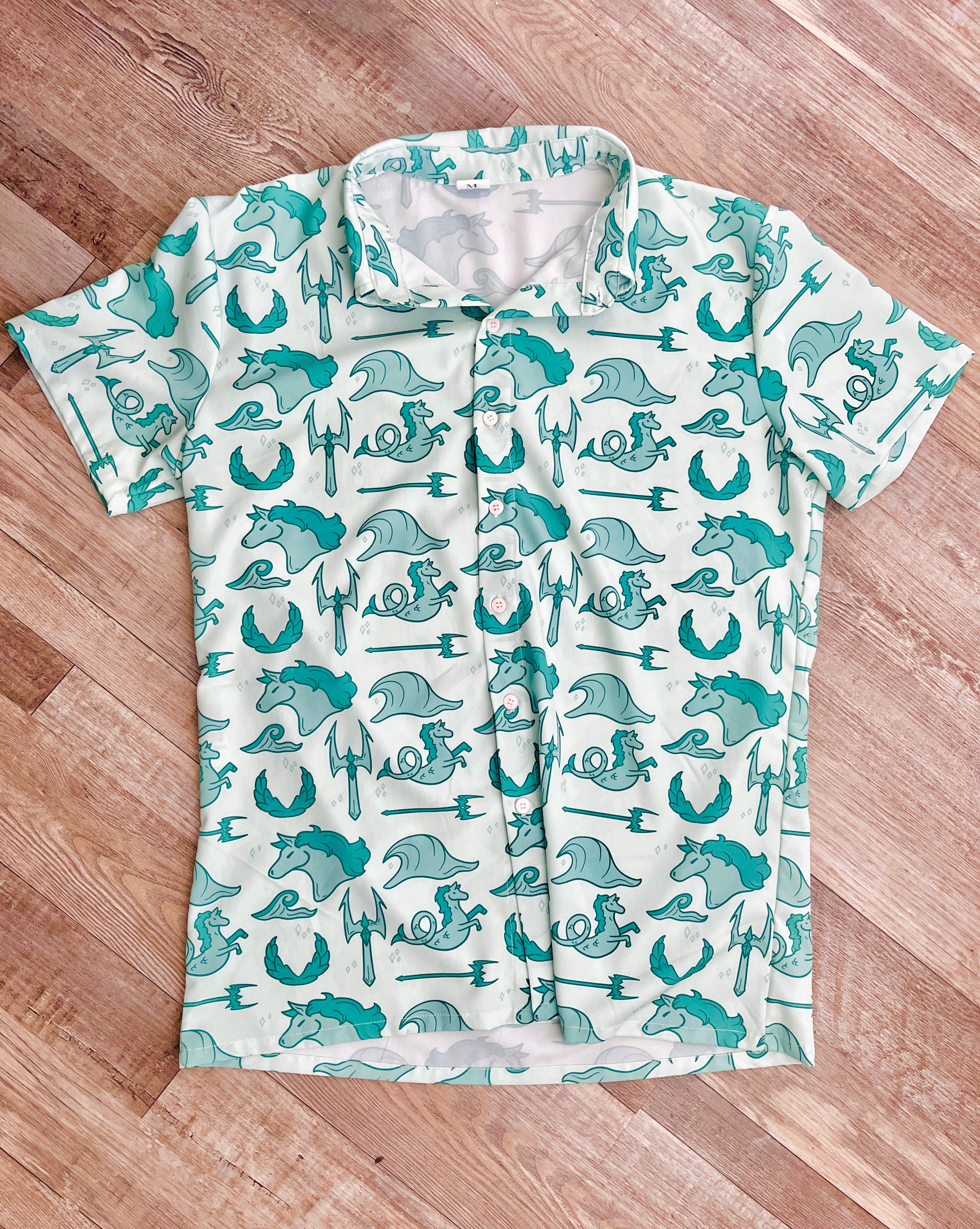 Poseidon Short-Sleeved Button-Up Shirt