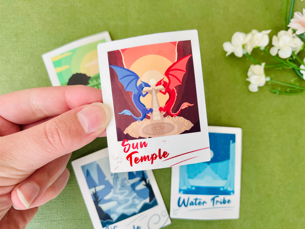 Elemental Polaroid Vinyl Stickers