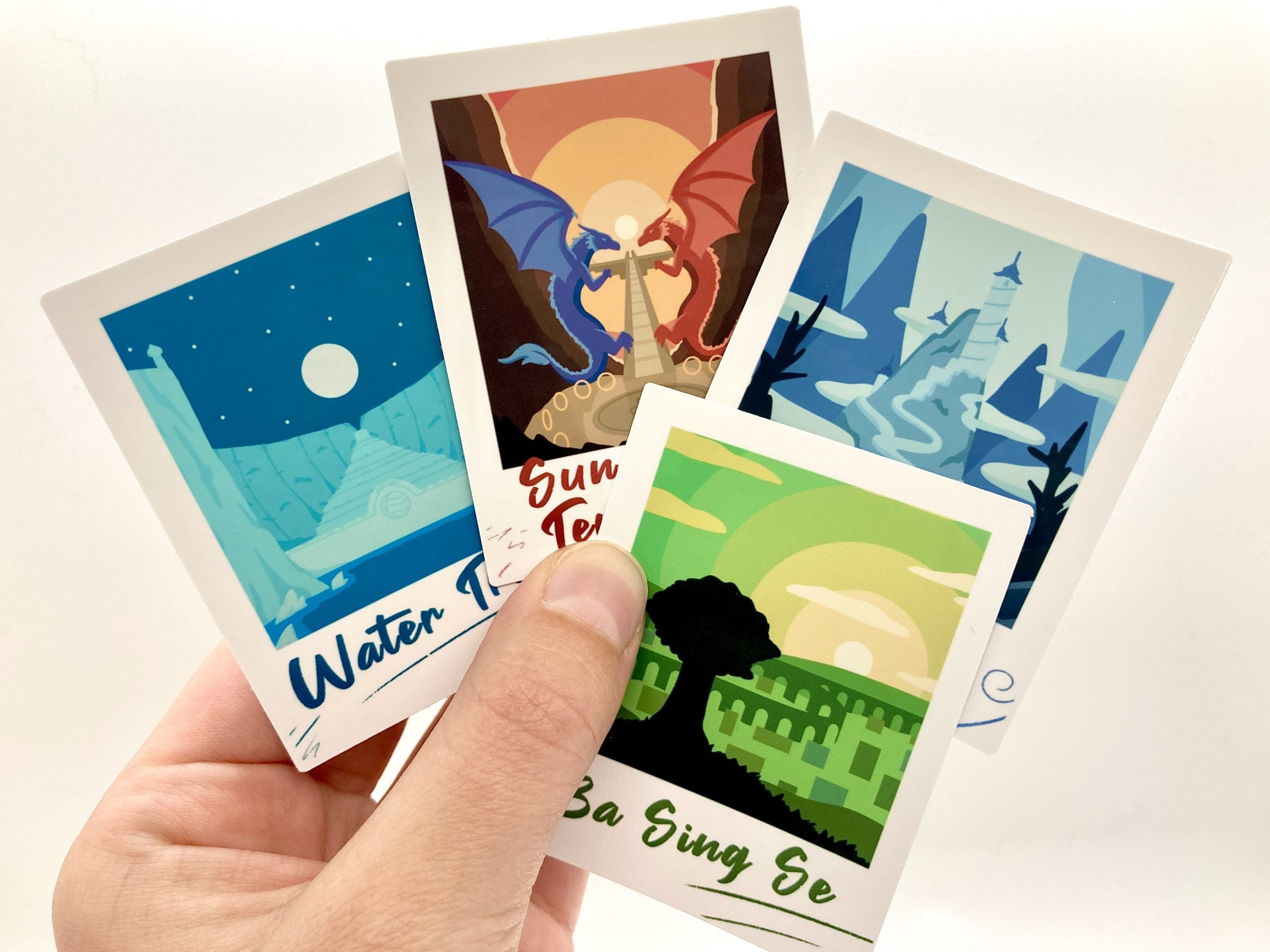 Elemental Polaroid Vinyl Stickers