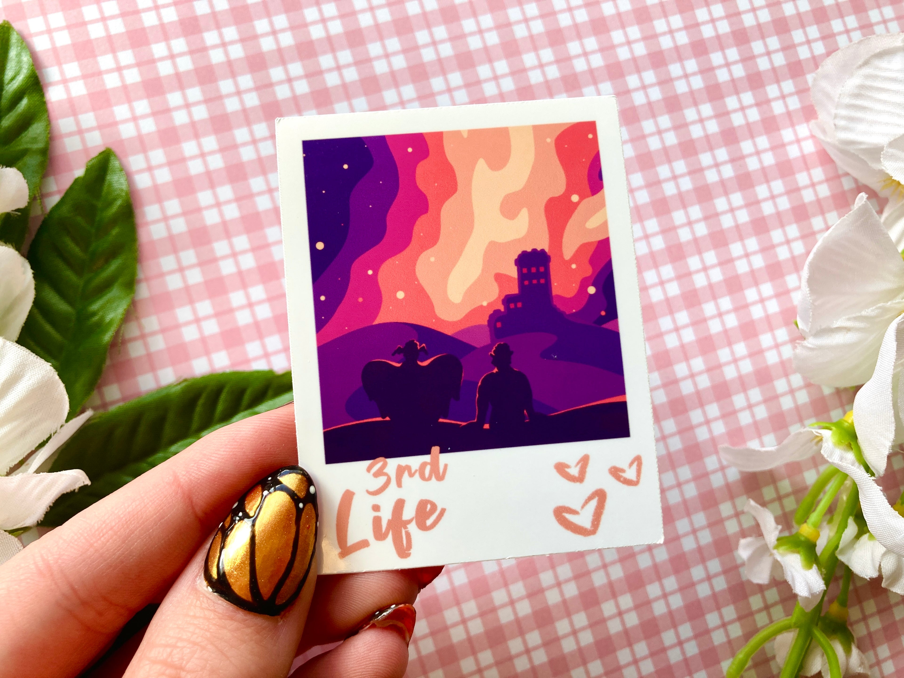 Life Starry Sky Polaroid Vinyl Sticker