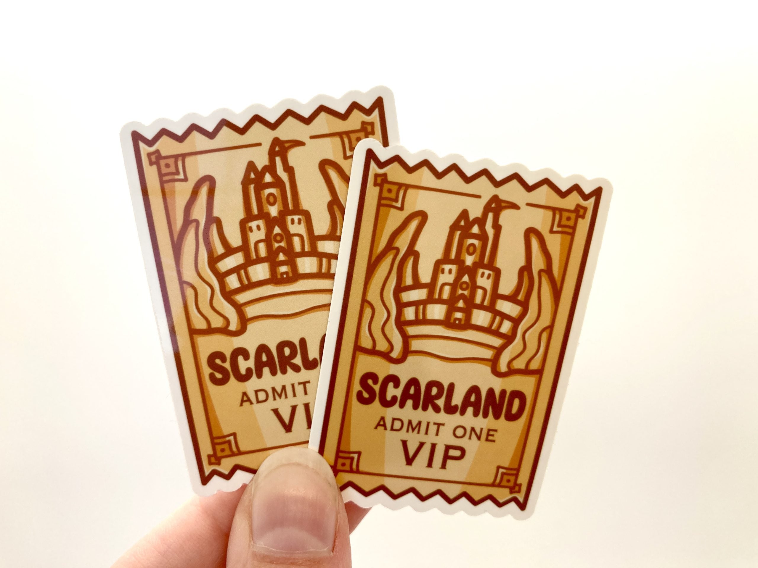 Park Ticket Vinyl Sticker