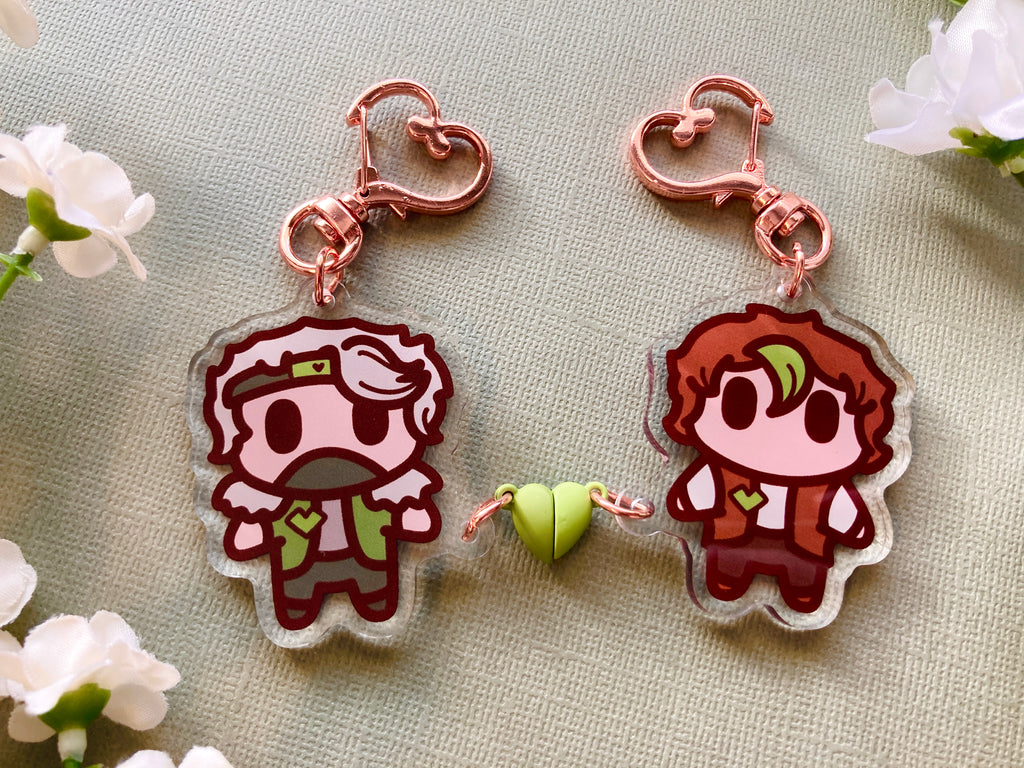 Double Life Soulmates Magnet Keychains
