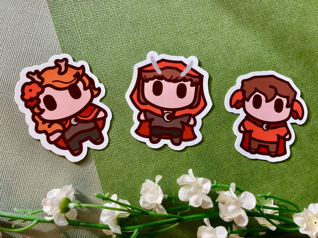 Villies Magnets Keychains & Stickers