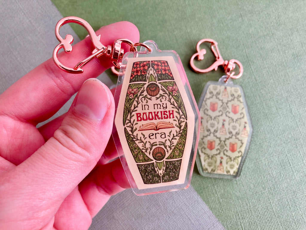 Reader Art Nouveau Acrylic Keychains