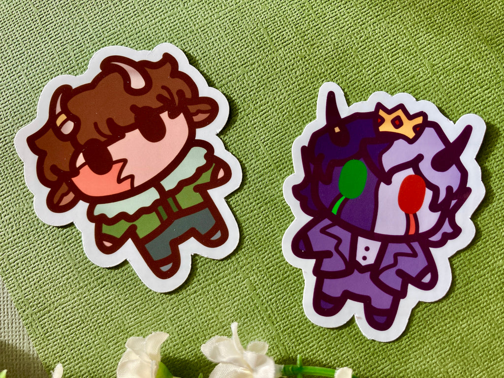 Bee Duo Magnet Keychains & Stickers