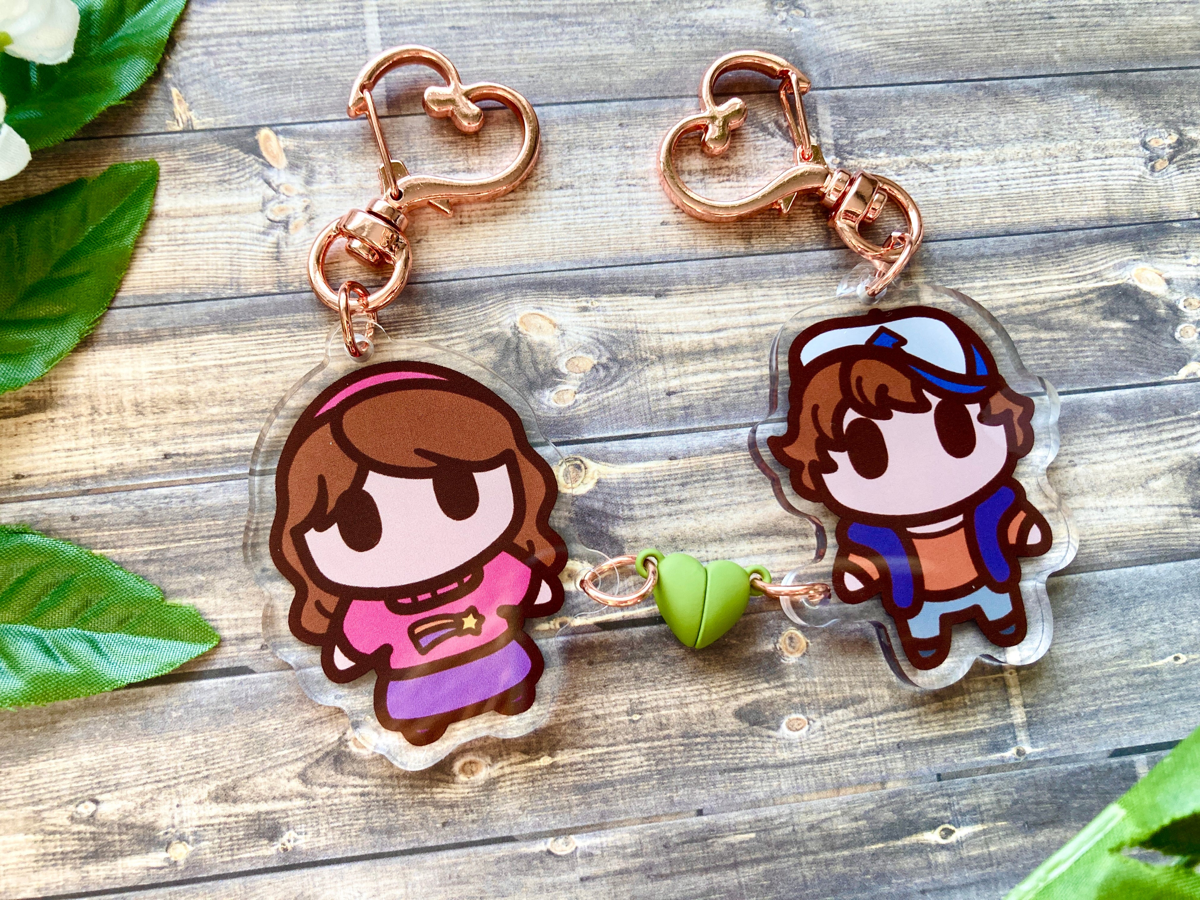 Dipper & Mabel Magnet Keychains & Stickers
