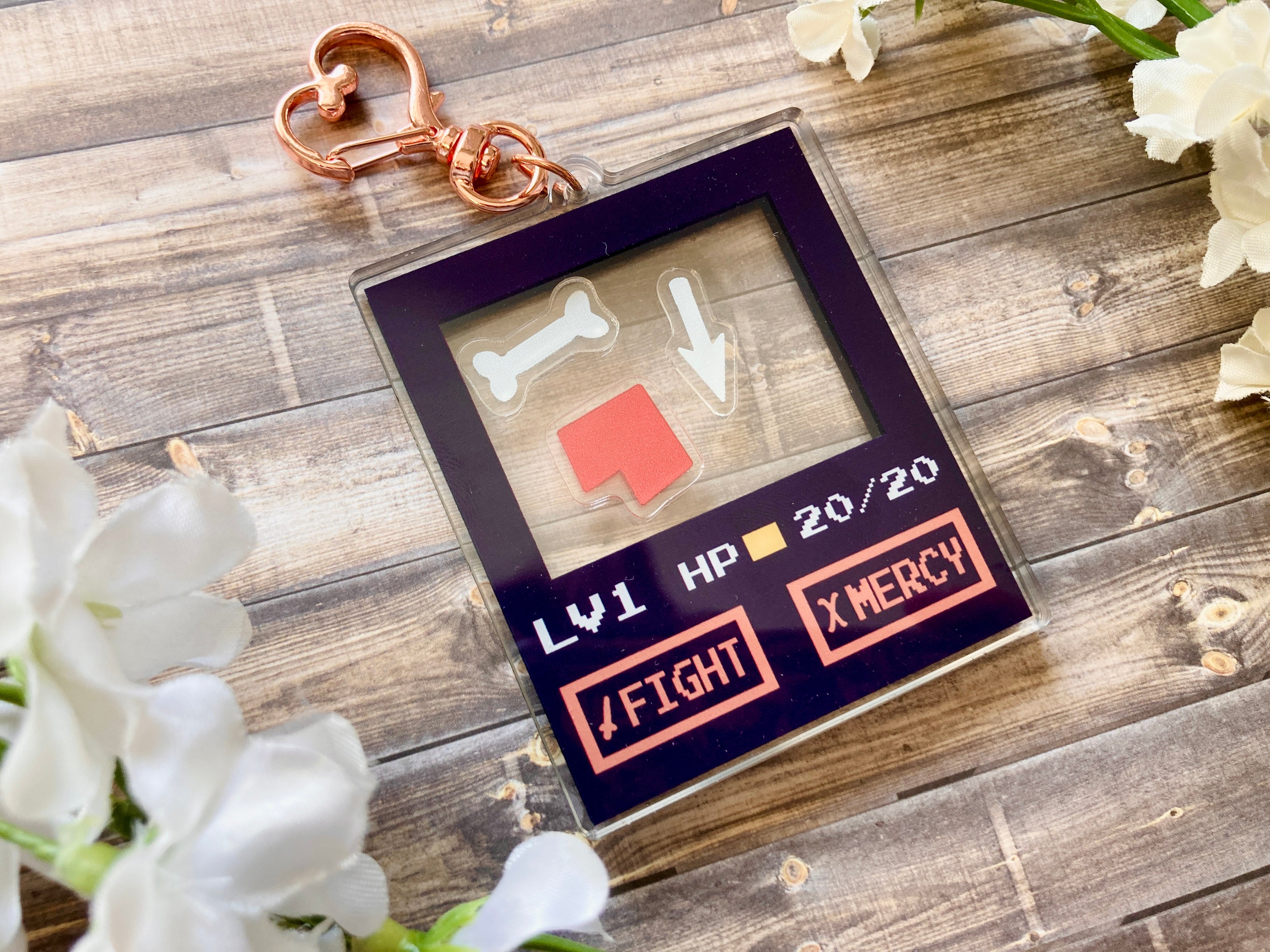 Undertale Shaker Acrylic Keychain