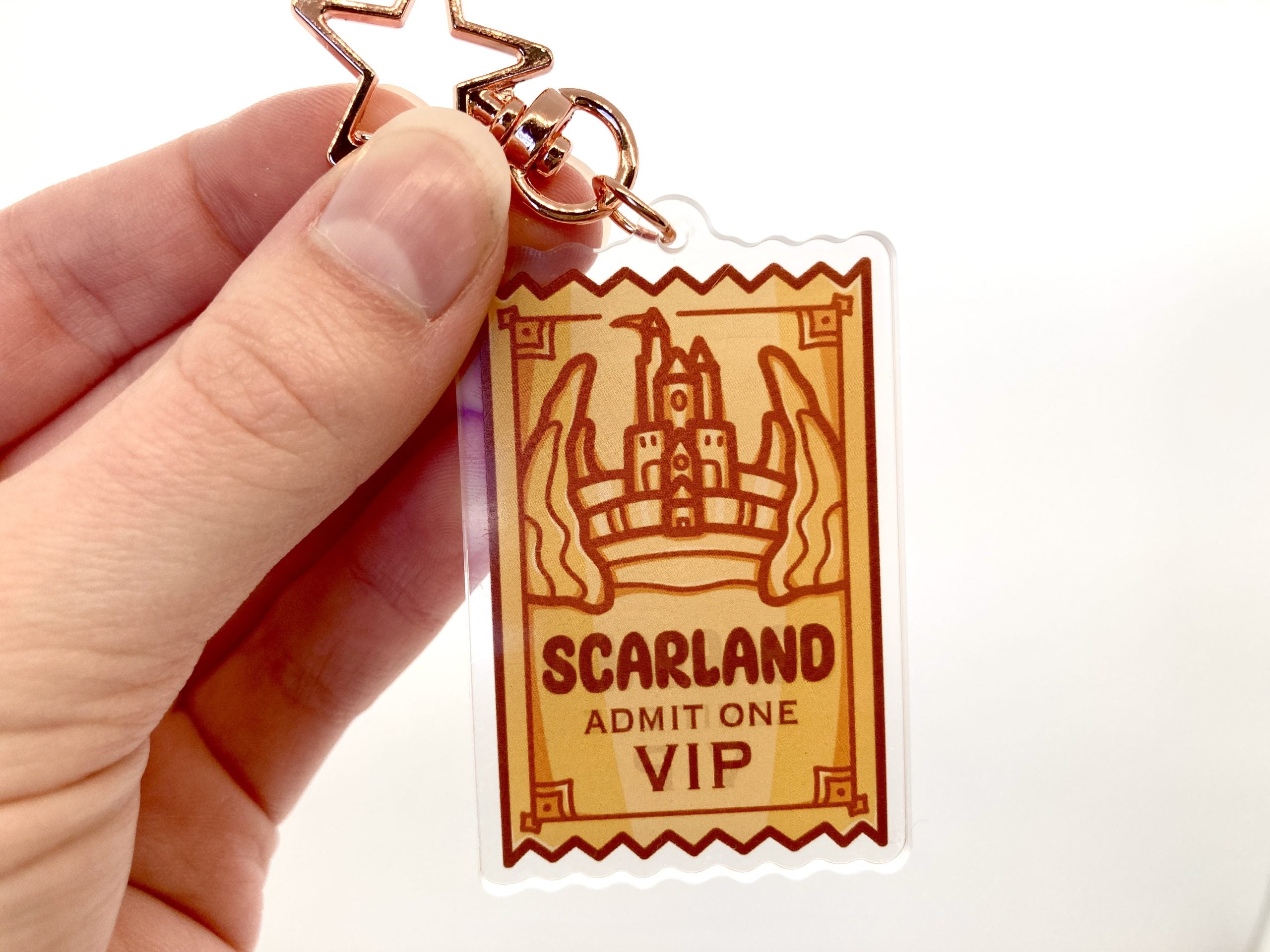 Ticket Acrylic Keychain