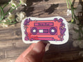 Shiny Duo Cassette Tape Vinyl Sticker