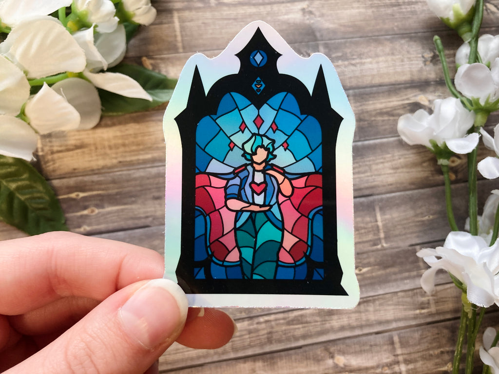 Stained Glass Life Winners Holo Stickers