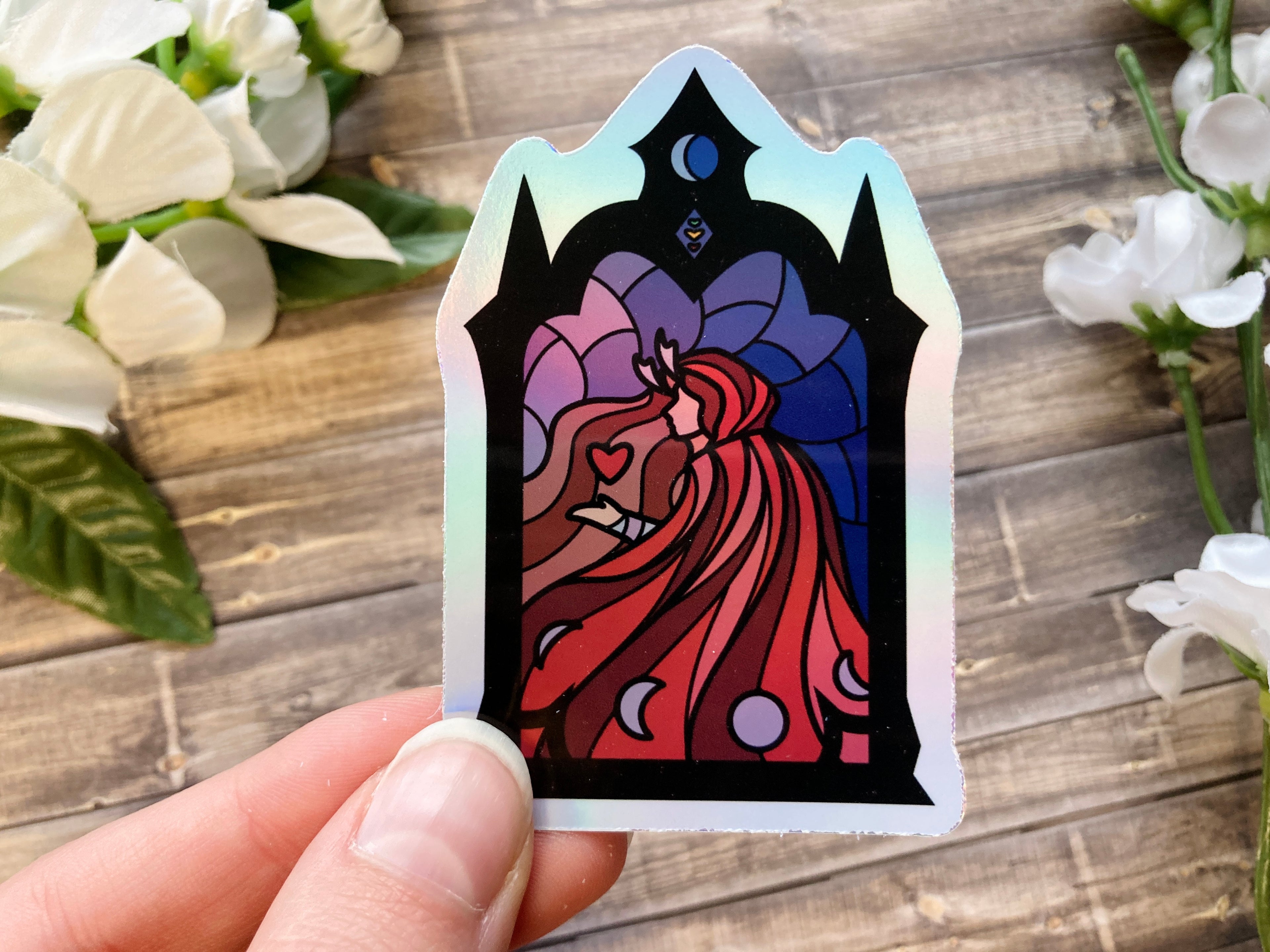 Stained Glass Life Winners Holo Stickers