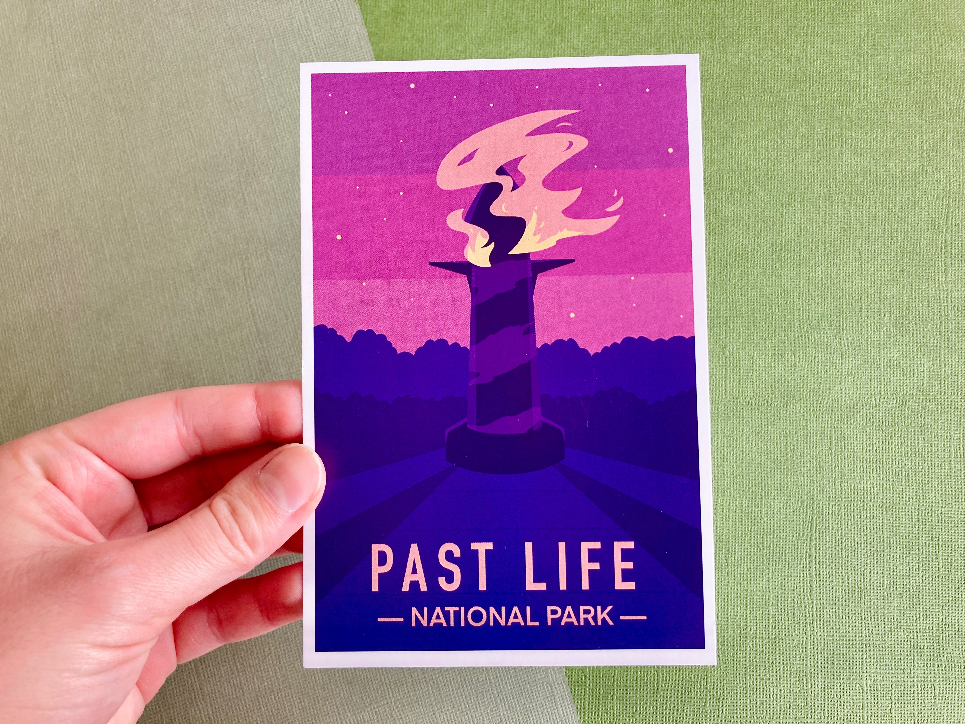 Past Life Lighthouse Mini Art Print
