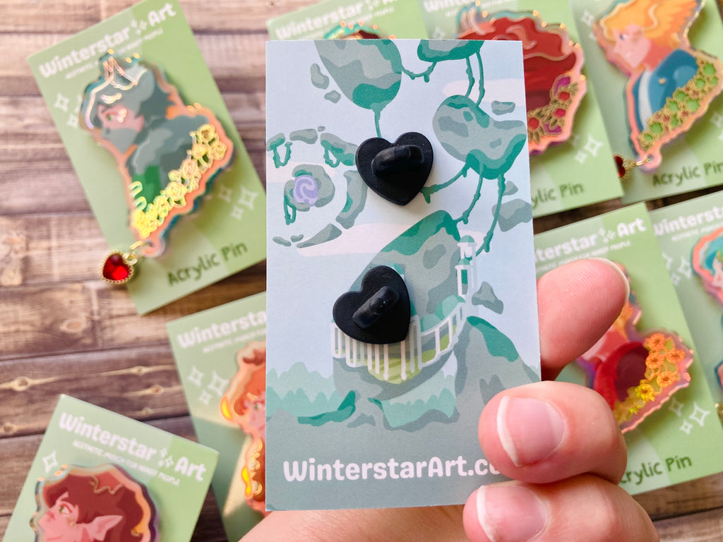 Floral Life Holo Acrylic Pins