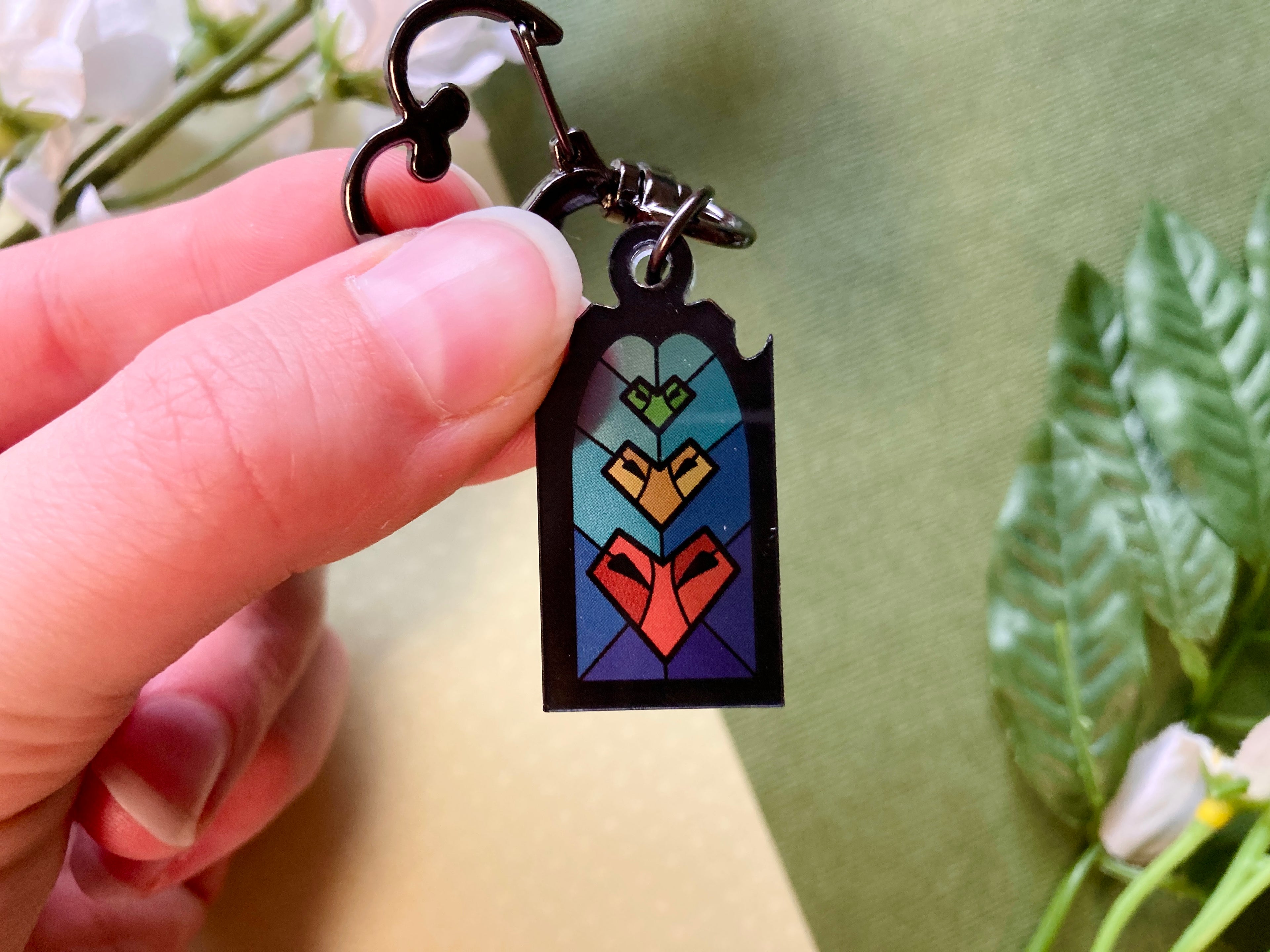 Life Stained Glass Acrylic Keychain