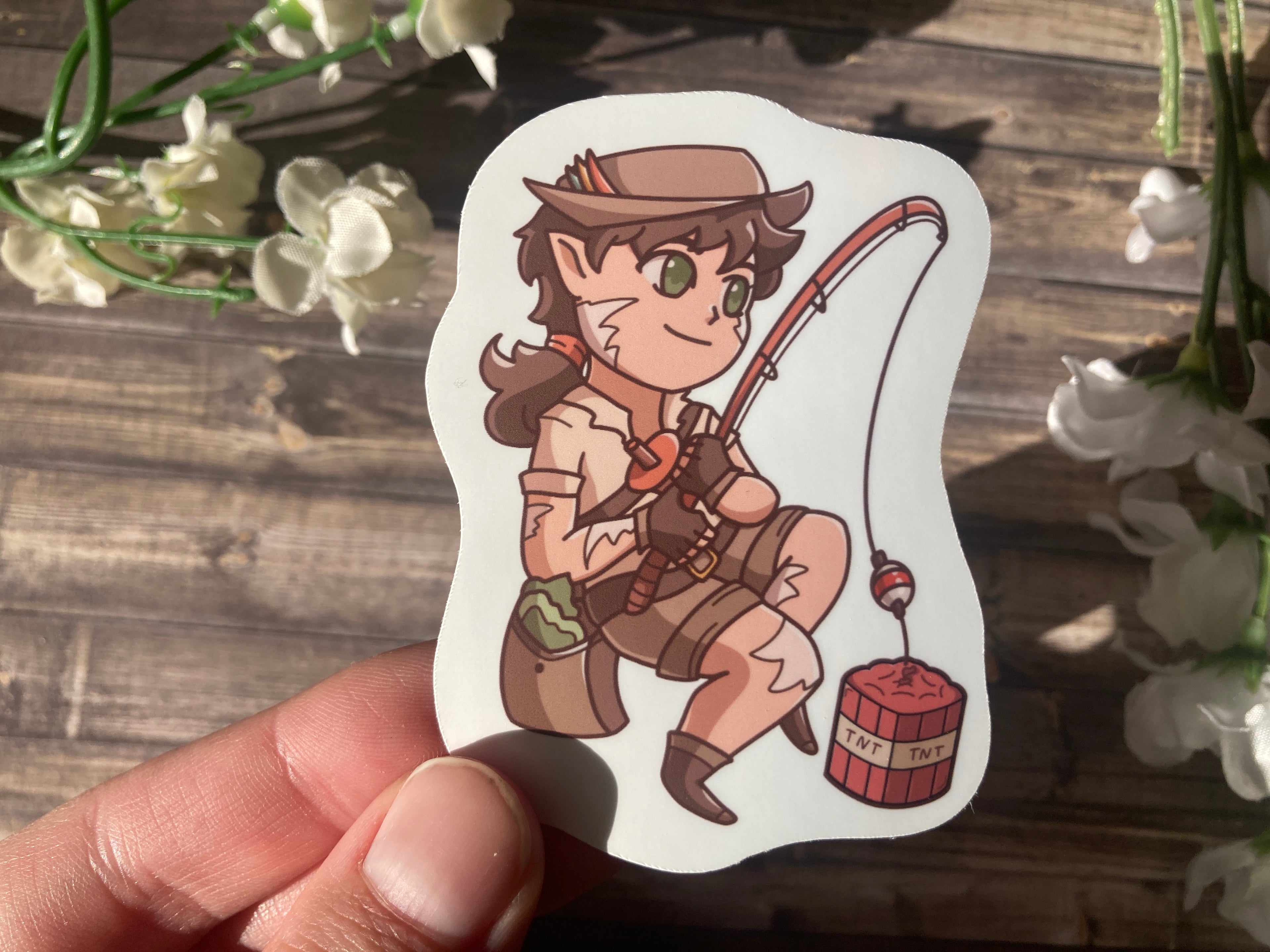 Scar Fishing Vinyl Sticker