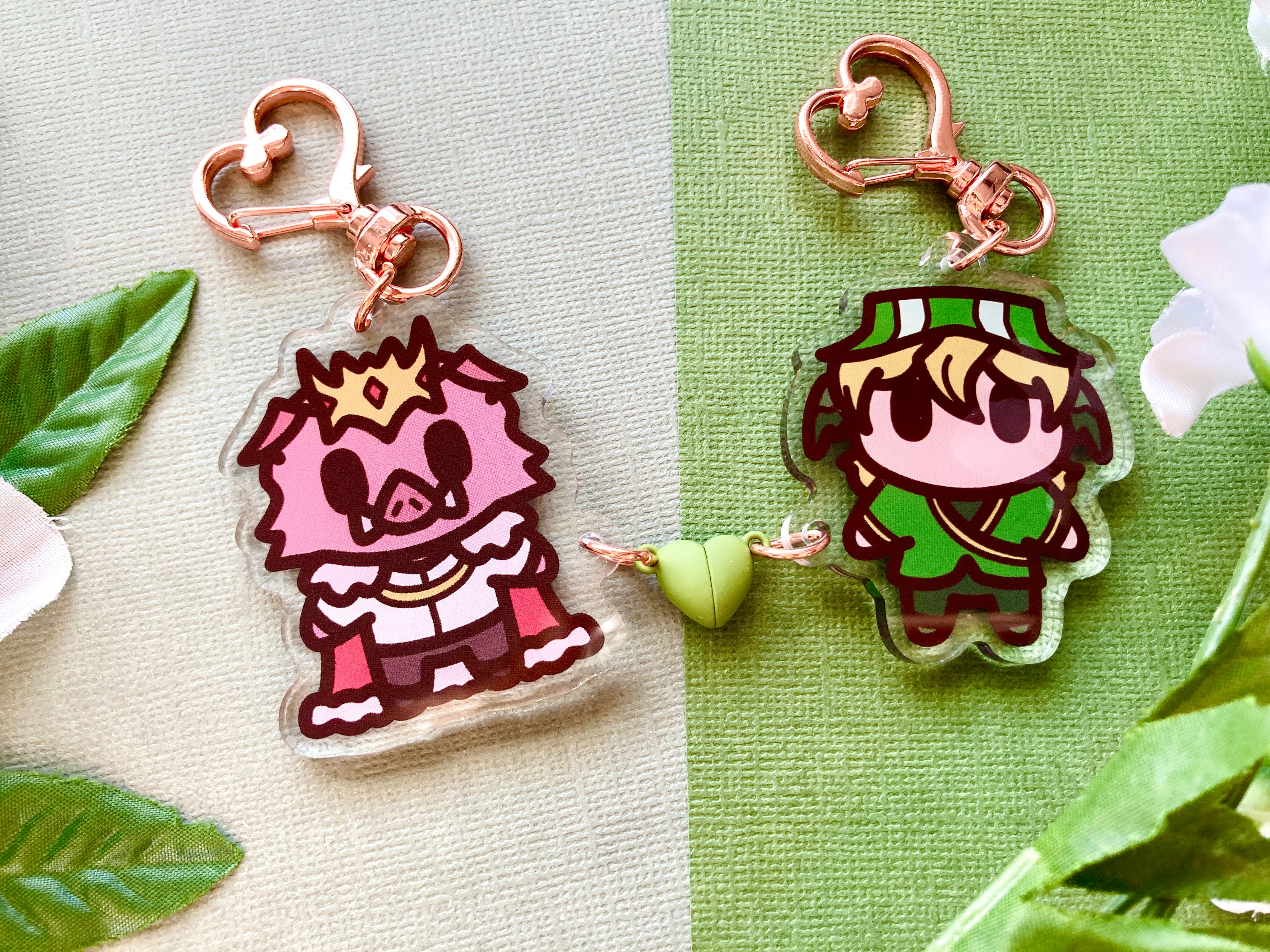 Techno & Phil Magnet Keychains & Stickers