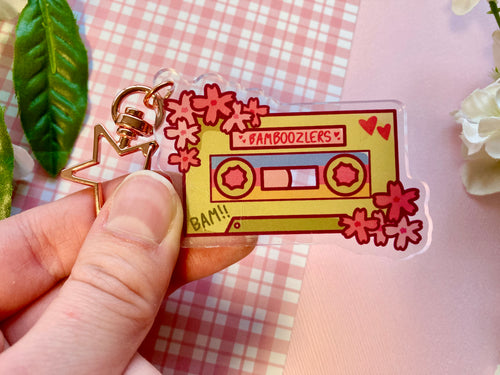 Bamboozlers Cassette Tape Acrylic Keychain