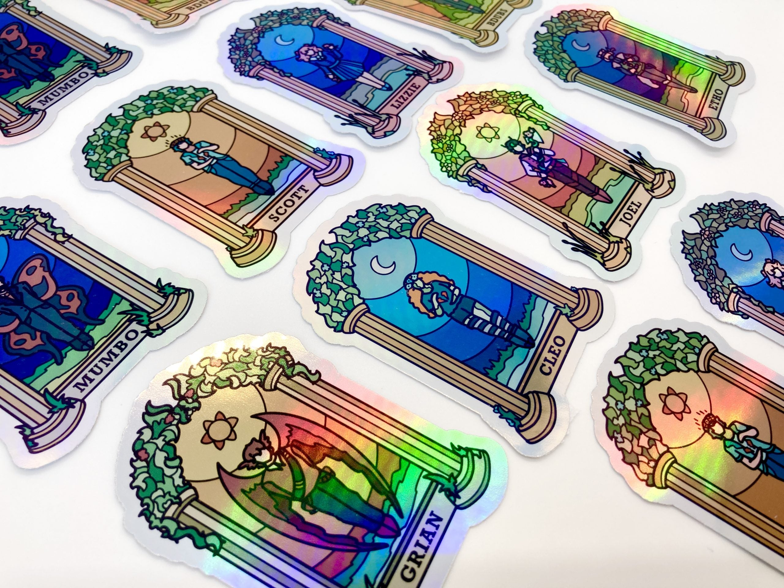 Pt 2 Life Characters Holographic Stickers