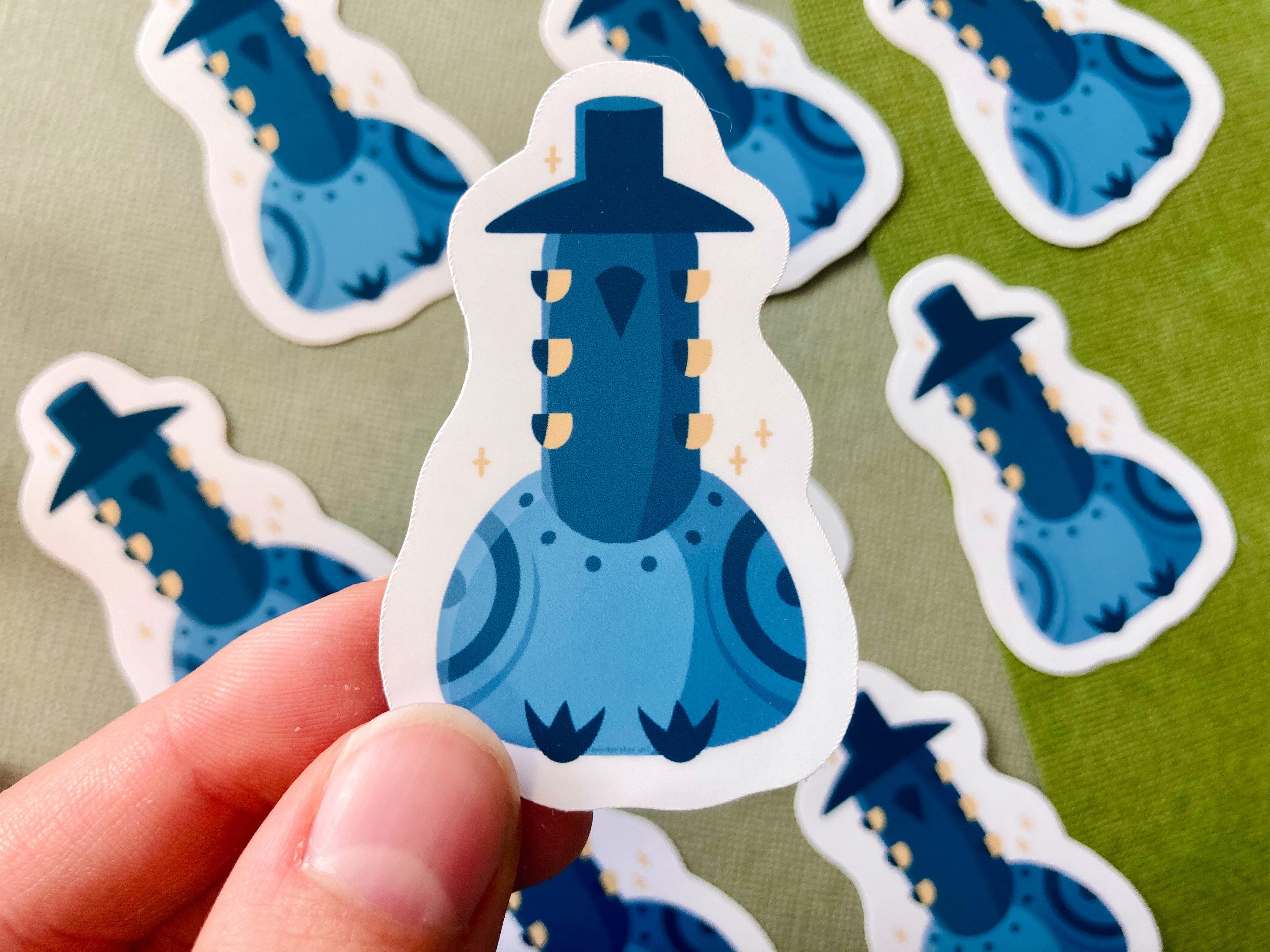 Demon Bird Glossy Sticker