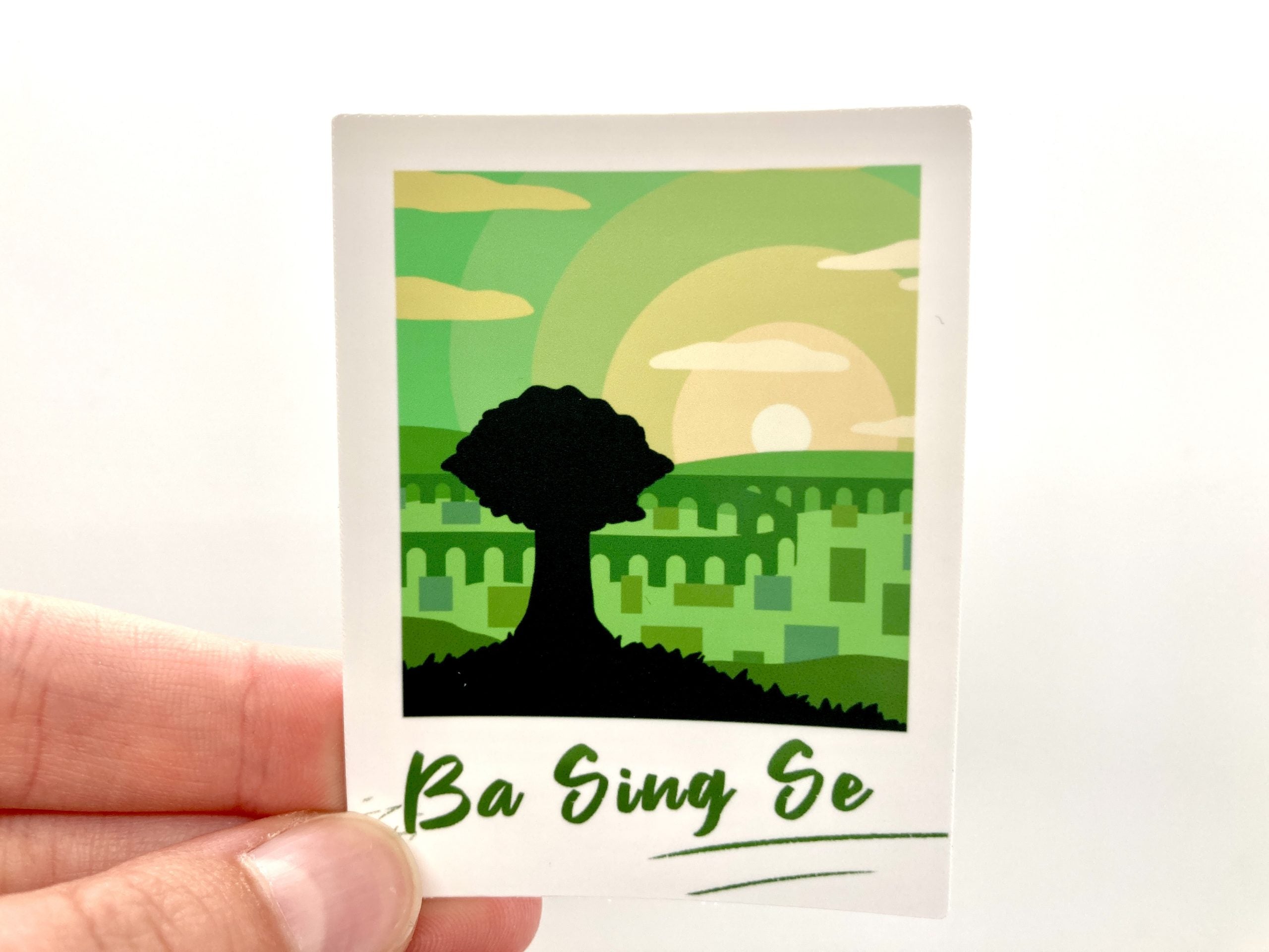 Elemental Polaroid Vinyl Stickers