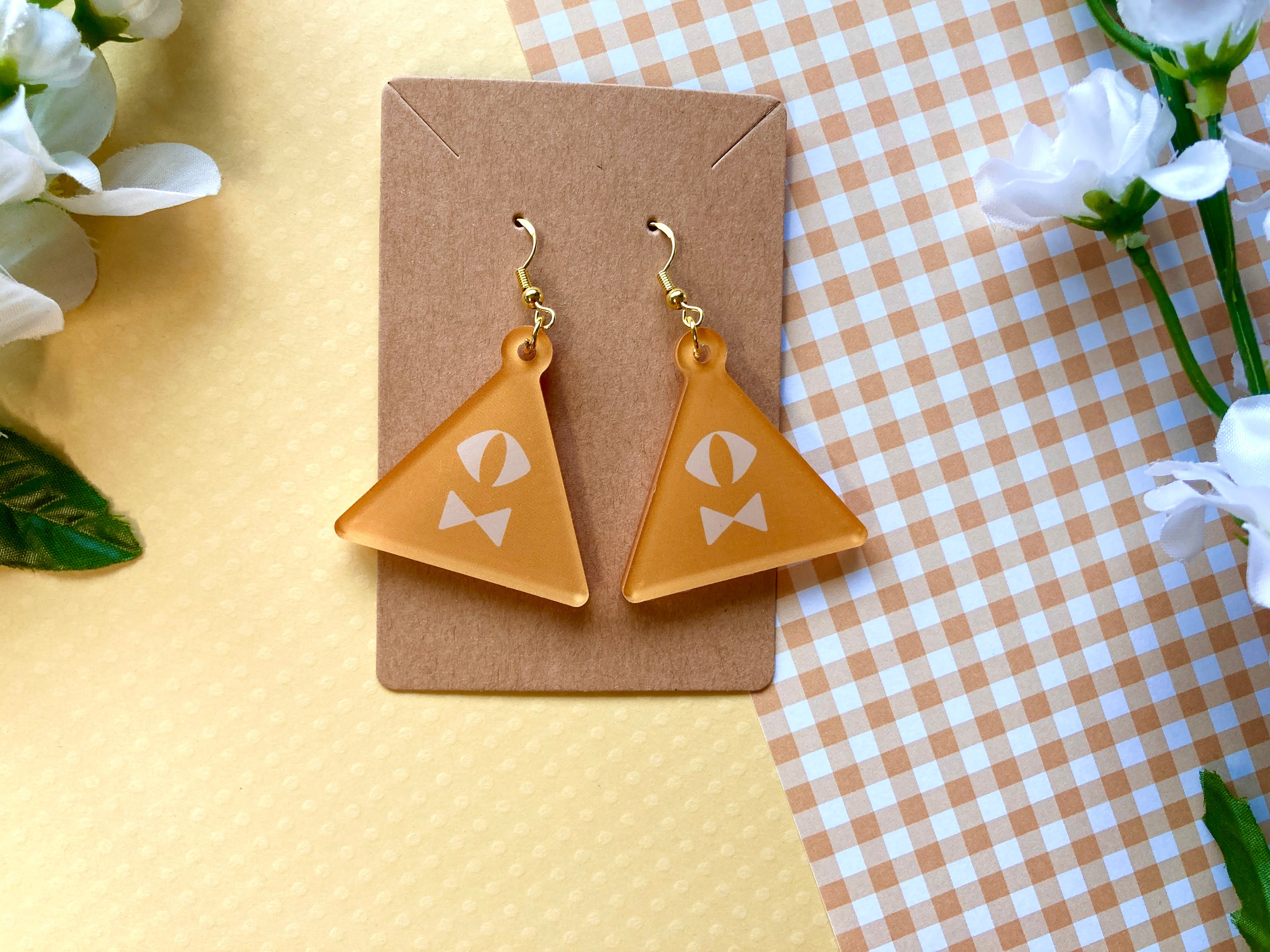 Triangle Demon Acrylic Earrings