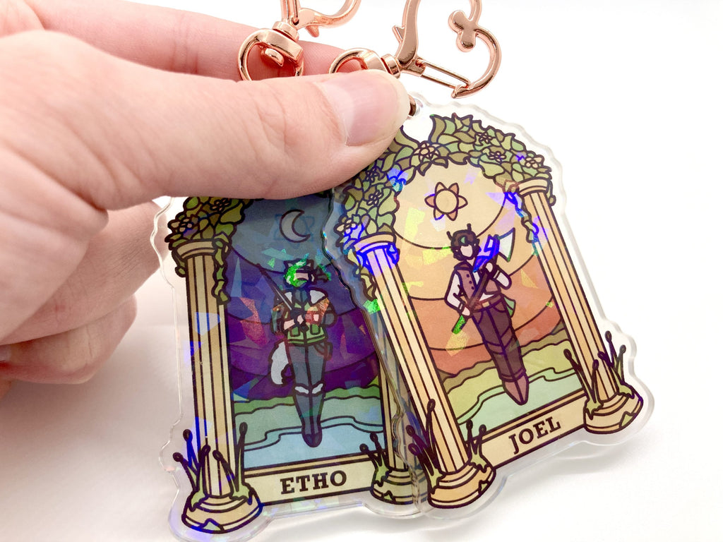 Life Series Duo Holographic Keychains