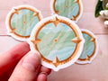 Clingy Duo Compass Vinyl Sticker