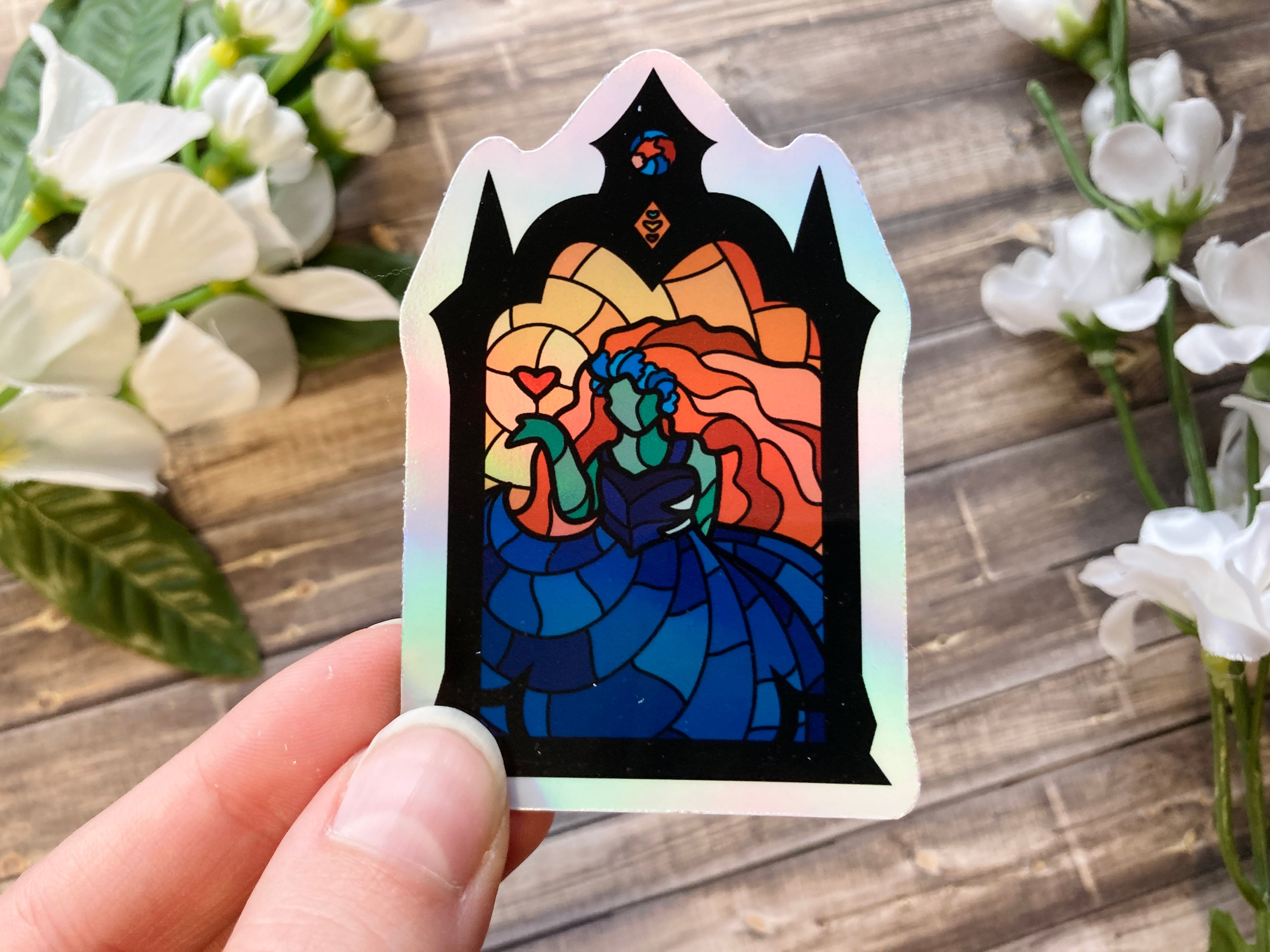 Stained Glass Life Winners Holo Stickers