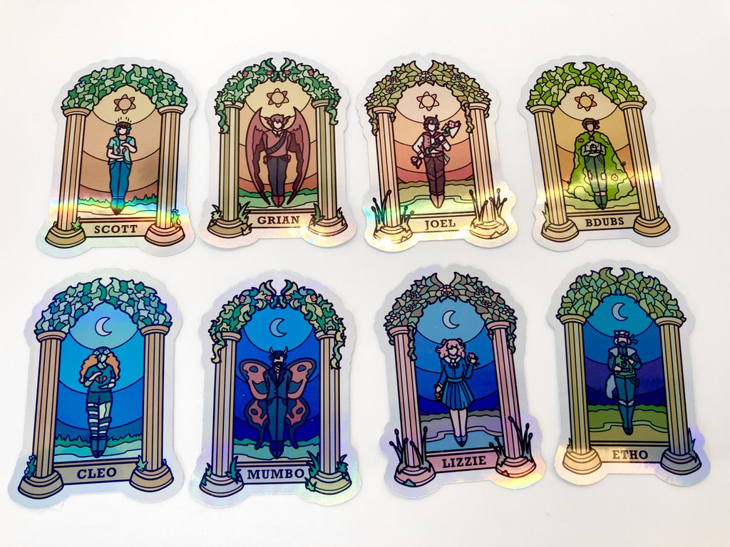 Pt 2 Life Characters Holographic Stickers