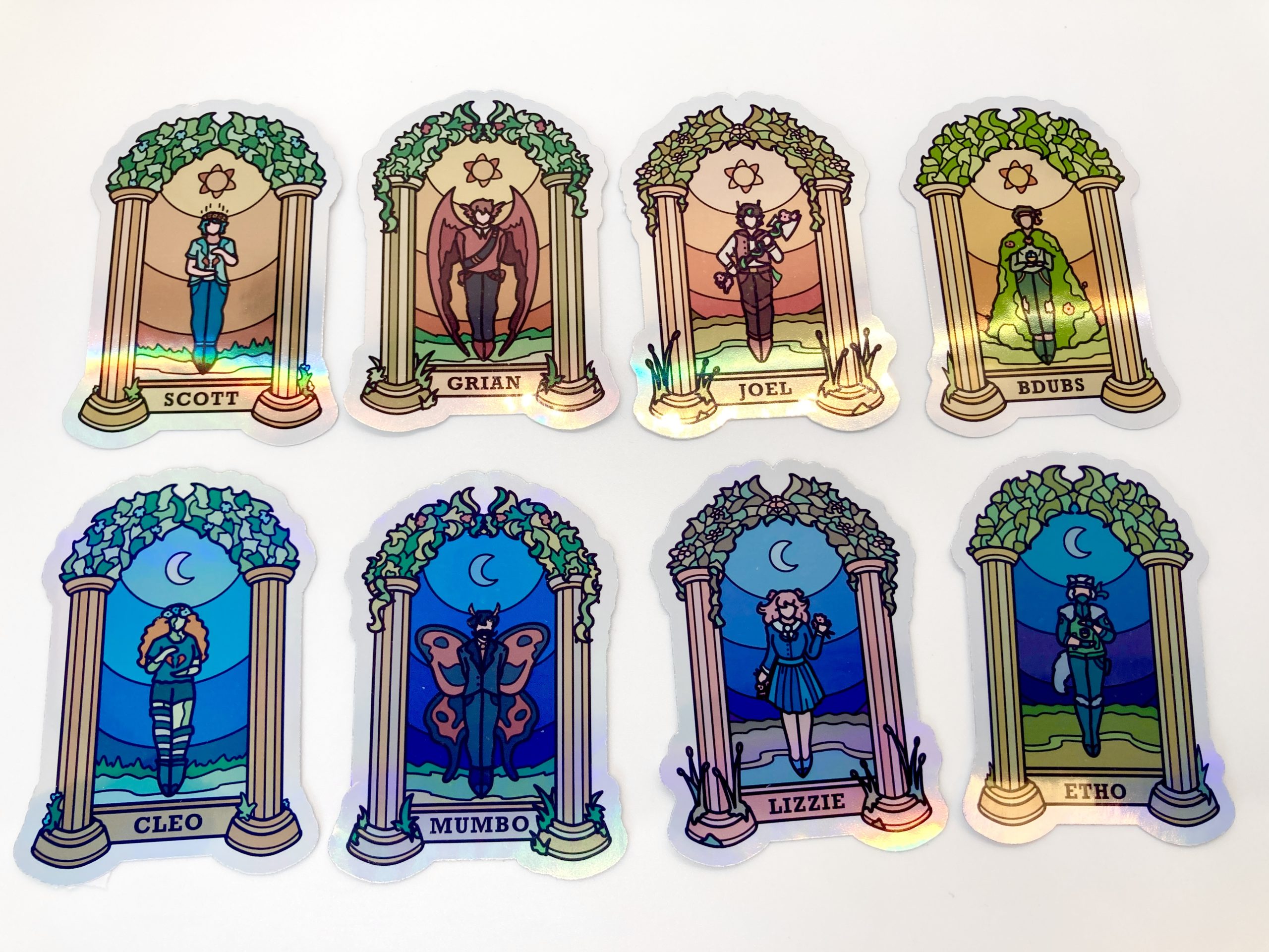 Pt 2 Life Characters Holographic Stickers