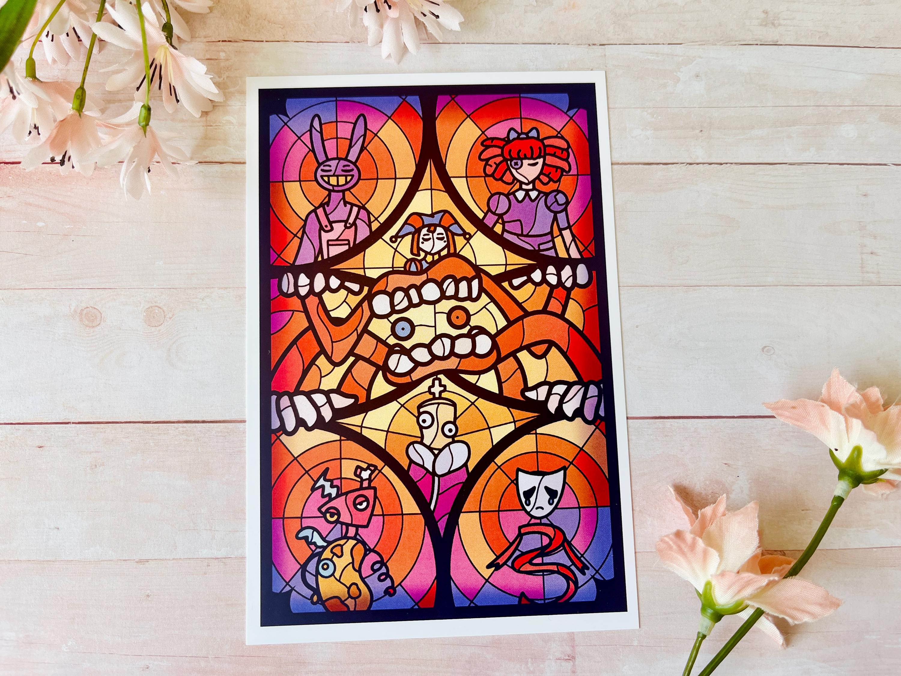 TADC Digital Circus Glass - Mini Art Print