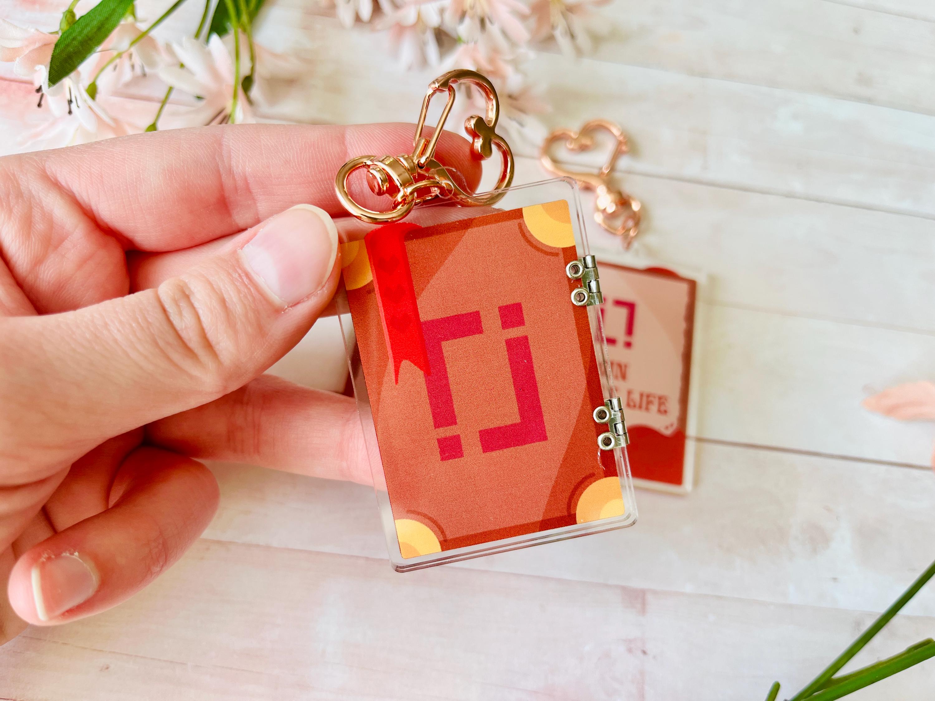 Secret Life Task Book Double-Sided Hinged Acrylic Keychains | Evo SMP, Life Series